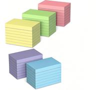 Lot de 1000 cartes, lignées, format A8, Cartes d’index lignées, Cartes Boîtes à Fiches Index,Couleurs fluo assorties, boîte à câbles, pour vocabulaire, formules et notes