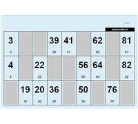 Lot de 1000 Cartons de Loto 160g/m² format 148x105mm Bleu