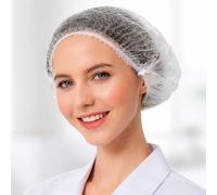 Lot de 1000 Charlottes Jetables à Clip - Filet de Protection Cheveux à Usage Unique, Charlotte Hygiène Alimentaire, Cuisine, Industrie, Hôpital, Laboratoire