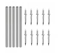Lot de 1000 clous for plinthes, à double tête, sans couture, for la décoration intérieure, la menuiserie et le bâtiment, avec 10 outils à douille.