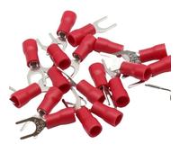 Lot de 1000 cosses à fourche à sertir rouges, borne à sertir SV1.25-4 AWG22-16, borne à fourche de connexion électrique fiable