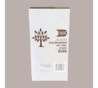 Lot de 1000 cure-dents en bois à double pointe à encarts individuels, Lucgel