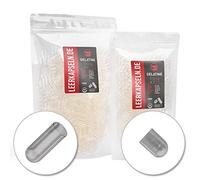 Lot de 1000 demi-capsules séparées - Taille 0 - Caps vides de gélatine de bœuf - Capacité de remplissage - Transparent - Pas d'ouverture préalable nécessaire - Additifs certifiés halal kosher (1000)