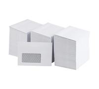 Lot de 1000 enveloppes C6 avec fenêtre - Blanc - Fermeture autocollante (Haftfix) - Enveloppes en papier pour lettres, mariage, cartes de vœux, invitations, factures