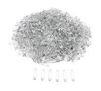 Lot de 1000 épingles à nourrice en métal plaqué nickel brillant 22 mm Argenté