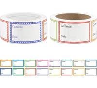 Lot de 1000 étiquettes de congélation autocollantes à étiqueter - 25 x 40 mm - Étiquettes de date alimentaire pour la maison, la cuisine, les verres, les bouteilles, les confitures