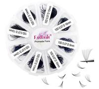 Lot de 1000 extensions capillaires pré-fabriquées à la main - 1000 extensions capillaires pré-fabriquées - Pour fans - Base fine (10D-0.07D, 9-16 mm)