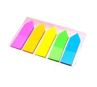 Lot de 1000 feuilles autocollantes repositionnables en PET coloré 45 x 12 mm pour classeur, intercalaires de documents à code couleur