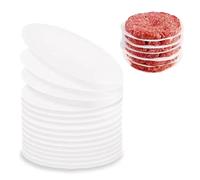 Lot de 1000 Feuilles de Papier Antiadhésif pour Presse à Steak Haché - ∅ 11 cm, Parfait pour la Préparation de Steaks Hachés et Burgers, Cuisson Propre et Sans Collage (Blanc)