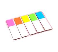 Lot de 1000 feuilles d'étiquettes adhésives colorées en PET inscriptibles repositionnables pour journal, planificateur, classeur, marque-pages amovibles, notes adhésives