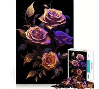 Lot de 1000 magnifiques puzzles roses avec pièces sur mesure, un jeu cognitif qui invite à jouer confortablement et donne un motif de Noël (50 x 75 cm)