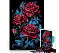Lot de 1000 magnifiques puzzles roses avec pièces sur mesure, un jeu cognitif qui invite à jouer confortablement et donne un motif de Noël (50 x 75 cm)