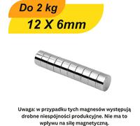 Lot de 1000 mini-aimants en néodyme 12 mm x 6 mm ronds N38 Petits aimants extra-forts, adaptés aux tableaux blancs, aux aimants de réfrigérateur, aux tableaux magnétiques et à bien d'autres choses enc