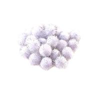 Lot de 1000 mini pompons pour le bricolage - 10 mm - Petits pompons - Balles - Pompons - Pompons - Pompons moelleux - Accessoires de bricolage - Pour couture, bricolage, décoration - Blanc