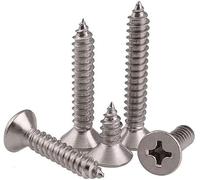 Lot de 1000 mini vis à bois autotaraudeuses à tête fraisée cruciforme en acier inoxydable 304 M2 M4 M6 M8(5mm X1000)