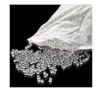 Lot de 1000 ou 2000 petites boules décoratives en verre transparent de 1 à 11 mm de diamètre, for expériences en laboratoire(4mm)