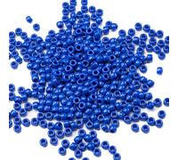Lot de 1000 perles poney en acrylique de couleur unique 6 x 9 mm pour la fabrication de bijoux, boucles d'oreilles, tressage de cheveux