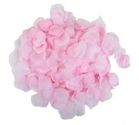 Lot de 1000 pétales de rose en soie pour décoration de table de mariage, confettis pour fille, accessoire pour fiançailles, anniversaire, fête, événement (rose clair)