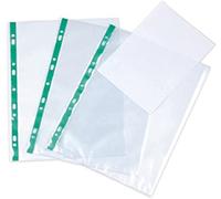 Lot de 1000 pochettes perforées de qualité 50 microns A4 en verre transparent