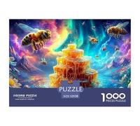 Lot de 1000 Puzzles Bee Jeu Éducatif Stimuler Sa Créativité pour La Décoration De La Maison Puzzle De Qualité Supérieure Idéal pour Se Détendre Puzzle Familial 52x38cm/1000pcs