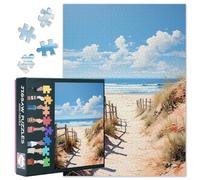 Lot de 1000 puzzles de plage pour adultes côté mer puzzles pour art mural maison décoration intelligence paysage marin puzzle pour adultes famille intérieur amis fêtes nuits 50 cm x 70 cm