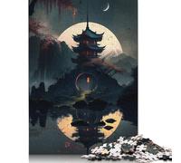 Lot de 1000 puzzles de style palais magique, jouets pour adultes, puzzle familial, puzzles pour adultes, 1000 pièces (75 x 50 cm)
