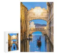 Lot de 1000 puzzles pour adolescents Bridge of Sighs Venice Puzzles pour adultes Jeu à main Assemblage de motifs Cadeaux uniques pour anniversaire et Noël 1000 pièces