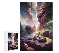Lot de 1000 puzzles pour adolescents - Éclat canyon enchanté - 1 puzzle pour adolescents - Jeux amusants pour améliorer la mémoire et réduire le stress - Cadeaux 1000 pièces
