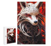 Lot de 1000 puzzles pour adolescents Fox Spirit Mask Artwork pour adultes, jeu familial, analyse et logique, soulagement du stress, cadeaux 1000 pièces
