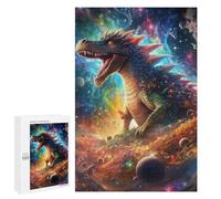 Lot de 1000 puzzles pour adolescents Galactic Dragon Majesty - 6 puzzles pour adultes - Jeux de réflexion Cadeaux pour femmes - Cadeaux uniques pour un anniversaire et Noël - 1000 pièces