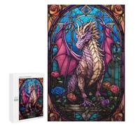 Lot de 1000 puzzles pour adolescents Rouge Aetheria Pink Dragon Puzzle pour Adultes Jeu pratique mais amusant et humoristique Cadeau d'anniversaire Cadeaux d'anniversaire 1000 pièces