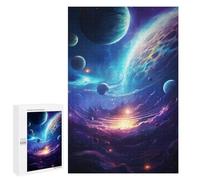 Lot de 1000 puzzles pour adolescents Scène de l'espace coloré pour adultes, jeux de relaxation, vacances à la maison, tuer le temps 1000 pièces