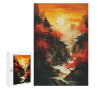 Lot de 1000 puzzles pour adultes Beautiful Sunset Puzzles pour adultes Jeux de relaxation Course à la vitesse manuelle 1000 pièces