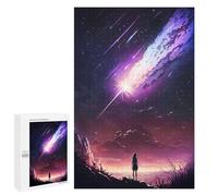 Lot de 1000 puzzles pour adultes Galaxy Meteor Sunset Jeu d'ingéniosité mais amusant et cadeaux humoristiques pour amis et famille 1000 pièces