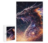 Lot de 1000 puzzles pour adultes Puzzle Éruption du dragon galactique - 1 puzzle Jeux de relaxation UNE œuvre d'art Cadeaux de Noël et d'anniversaire 1000 pièces
