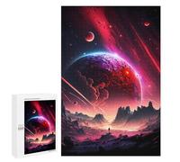 Lot de 1000 puzzles pour adultes Rouge Evil Stellar Horizon Jouet Décoration murale Motif d'assemblage Cadeau pour toute la famille