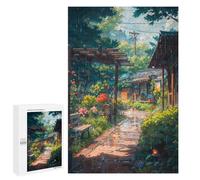 Lot de 1000 puzzles pour adultes Village Rain Puzzles pour adultes Jouets de bricolage Analyse et logique Cadeaux uniques pour anniversaire et Noël 1000 pièces