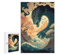 Lot de 1000 puzzles pour adultes Whispering Vagues de l'inconnu comme jouet anti-stress, décoration de la maison, interaction parent-enfant 1000 pièces