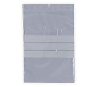 lot de 1000 sachets zip 160 x 220 mm avec zone d'écriture- 3 bandes blanches pour écrire sur la pochette- sachet 16x22 cm marque UNIVERS GRAPHIQUE - FACTURE AVEC TVA