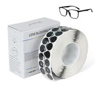 Lot de 1000 tampons de blocage de lentilles haute viscosité pour traitement des verres de lunettes Anti-axial PC et ultra résistant à l'eau (24 mm x 30 mm)