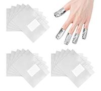 Lot de 1000 tampons de dissolvant pour vernis à ongles en aluminium - Facile à utiliser - Dissolvant pour vernis à ongles - Peut être retiré rapidement et en douceur