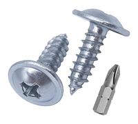 Lot de 1000 vis à bois en acier zingué 4,2 x 13 mm Vis à bois cruciformes à tête bombée modifiée auto-taraudeuse (1000, 4,2 x 13 mm)
