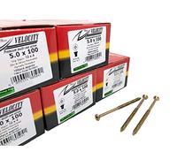 Lot de 1000 vis à bois haute performance 5 x 100 mm - Tête fraisée Pozi