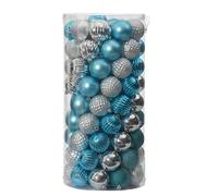 Lot de 101 d corations de No l incassables Nearly Natural Holiday, 60 mm, avec tube r utilisable