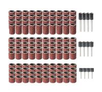 Lot de 102/132 pièces de tambour de ponçage de 6,35 mm avec mandrins, tête de meulage pour ongles, accessoires de meuleuse électrique
