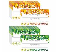 Lot de 102 cartes à perforer, cartes de récompense d'étudiant, cartes de fidélité pour entreprise, salle de classe, comportement des enfants, étudiants, enseignants, 8,9 x 5,1 cm, 2 styles