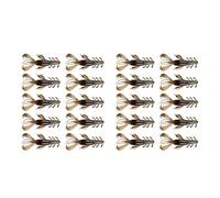 Lot de 1020 appâts souples en silicone pour écrevisses avec mouvement réaliste de crevettes multi-barbes conçus pour une chasse efficace aux poissons (20 marrons)