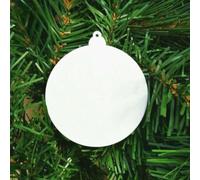 Lot de 1020 boules de Noël vierges en acrylique pour les amateurs d'art et d'artisanat pour porte-clés et pendentifs personnalisés (20 pièces)