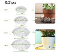 Lot de 1024 soucoupes transparentes pour pot de fleurs pour usage domestique (25,4 cm)