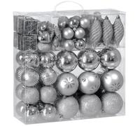 Lot de 103 boules de Noël Décorations pour sapin Ornements intérieur extérieur